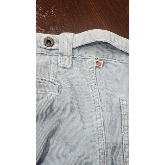 Polo Ralph Lauren Kelly Vintage Waist Pant‎ Bootcut Blue Corduroy Pants Sz 4x32 - Picture 6 of 11